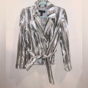 INC Silver fox Faux Fur Jacket Size Women’s M (runs small, fits like a small)
